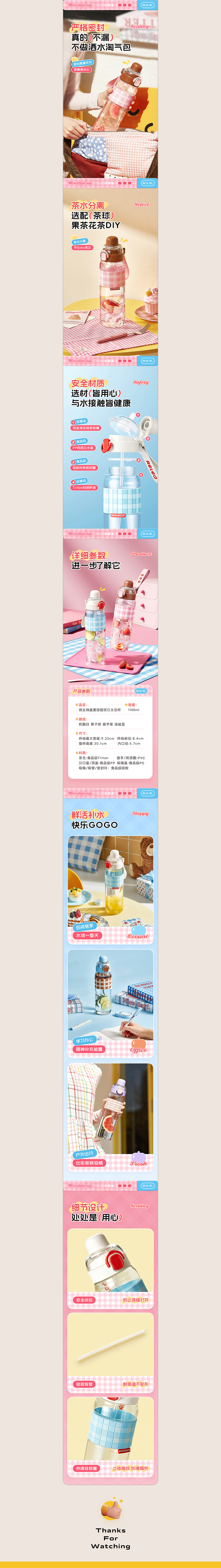 电商设计 | 水杯详情页 ×2