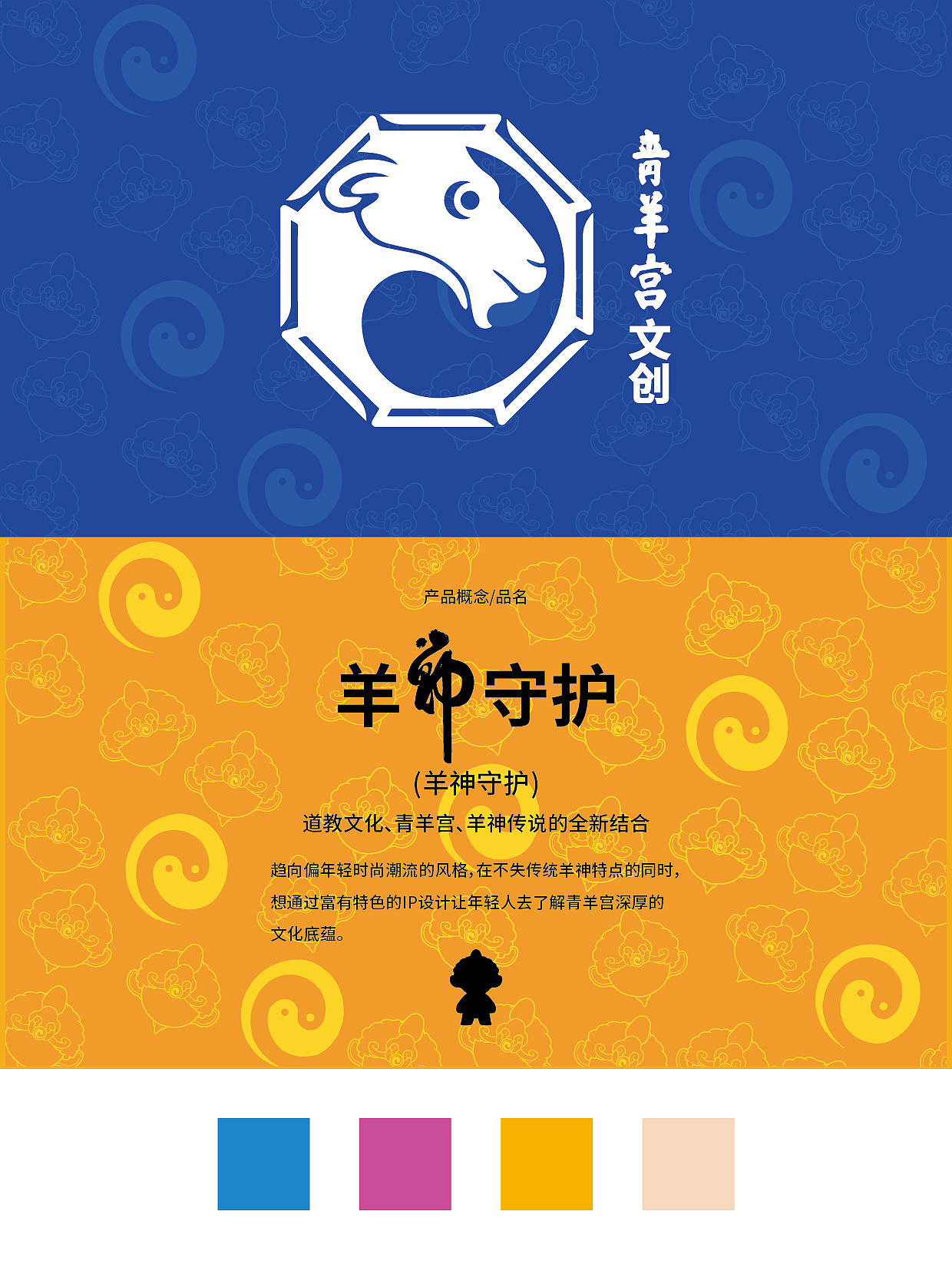 成都青羊宫文创 神羊守护文创IP设计（图ZMzg4NTA5Njcy） - 商业插画 - 站酷设计师周洋洋洋原创素材 - 站酷ZCOOL