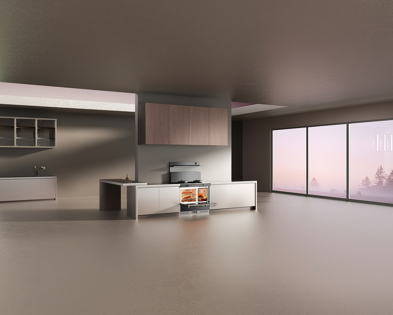 集成灶场景图渲染