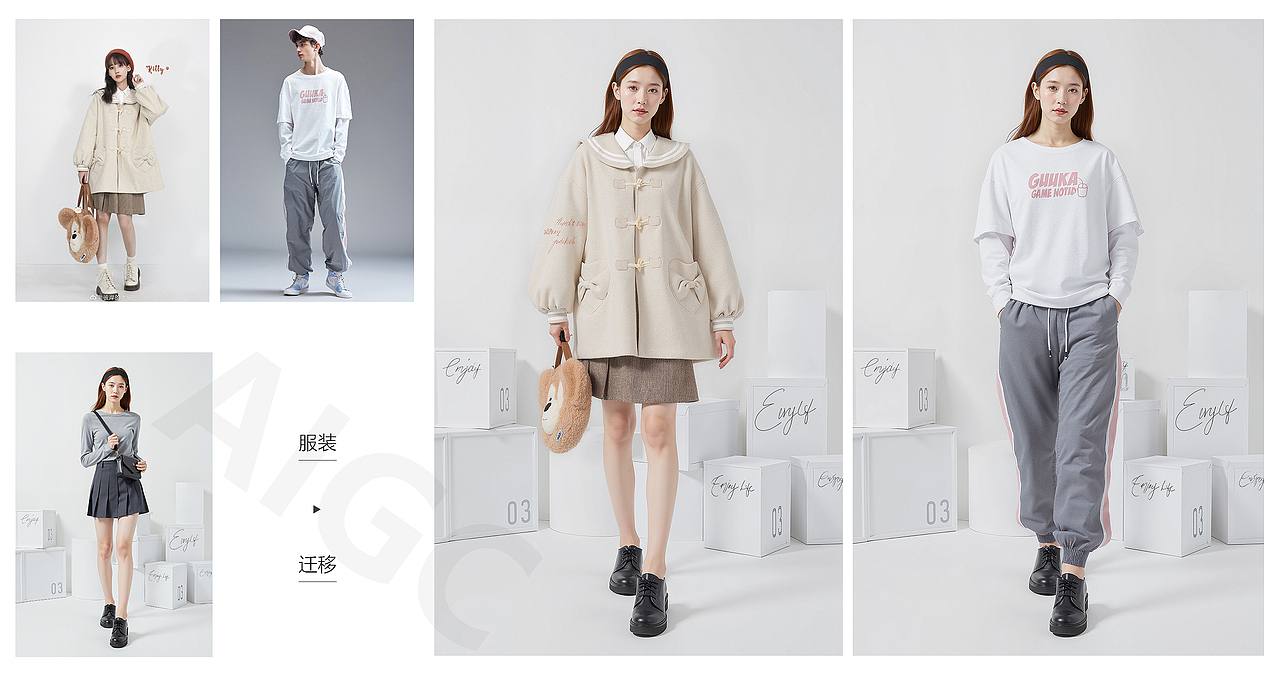模特服装迁移
