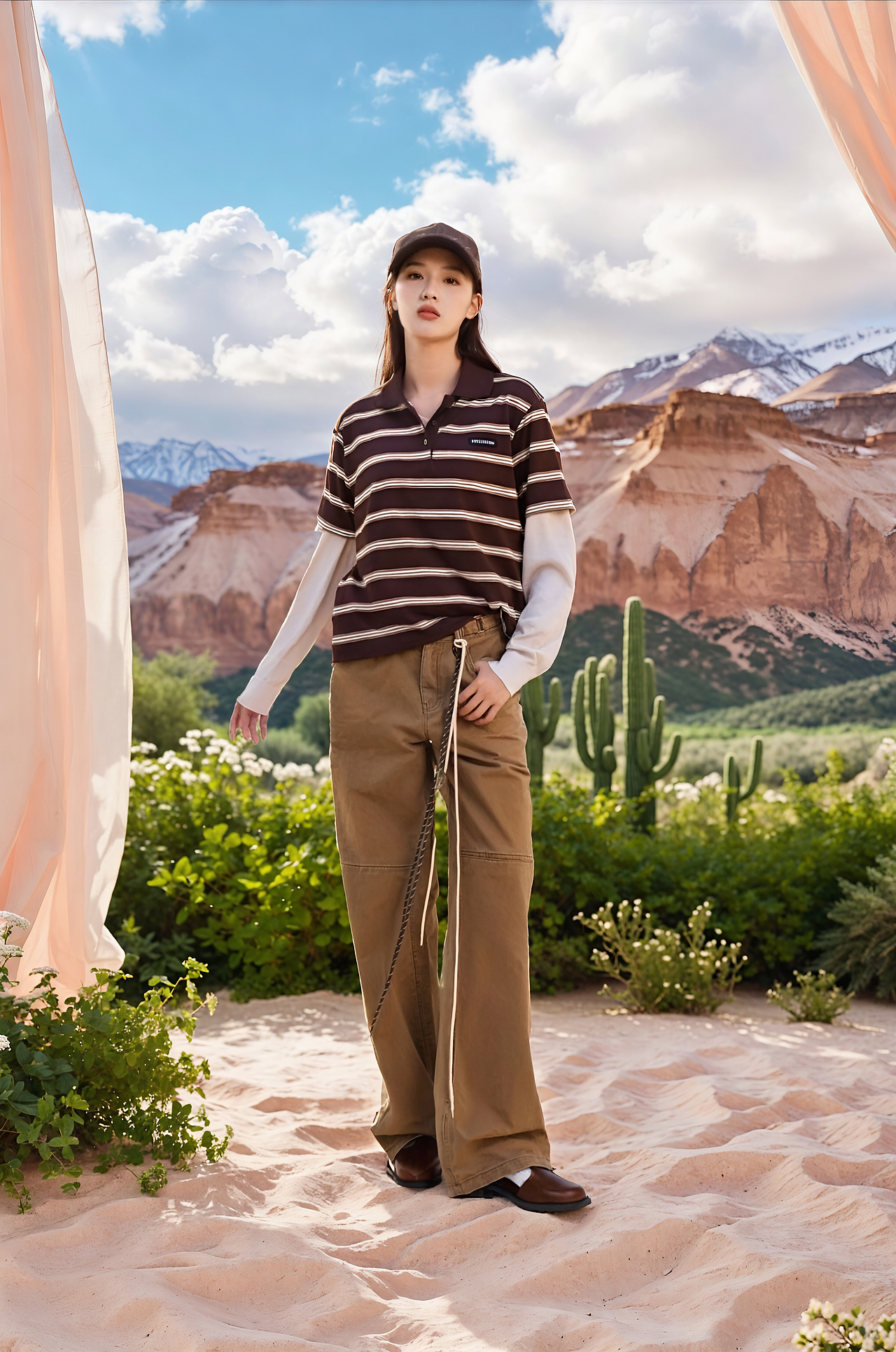 视频剪辑,AI生成模特背景