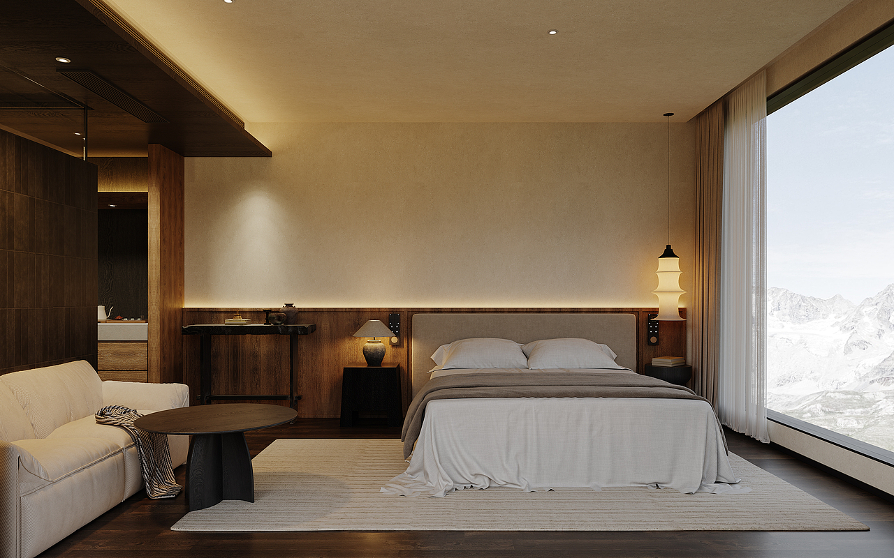 名宿案例（图ZMzg4NTI4OTMy） - 家装设计 - 站酷设计师艺米空间视觉表现原创素材 - 站酷ZCOOL