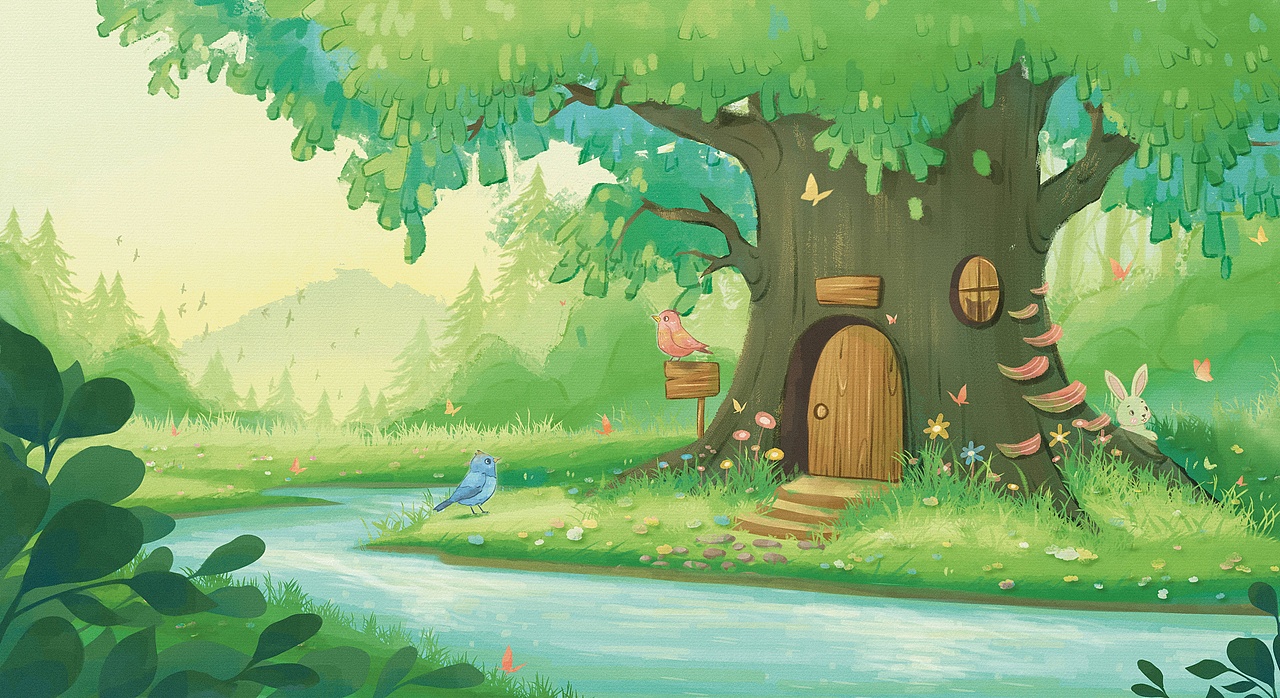 梨子提琴/绘本故事（图ZMzg4NTI5Nzk2） - 商业插画 - 站酷设计师柒夏1205原创素材 - 站酷ZCOOL