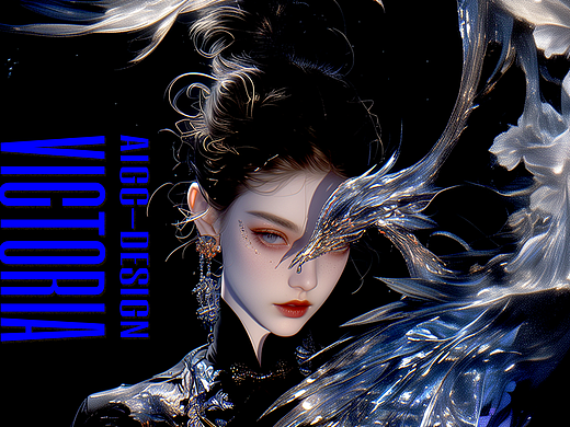 AIGC-《琉璃凤凰羽衣》