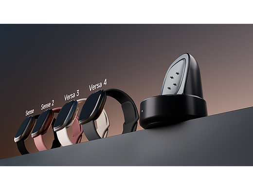 产品动画丨fitbit手表充电器