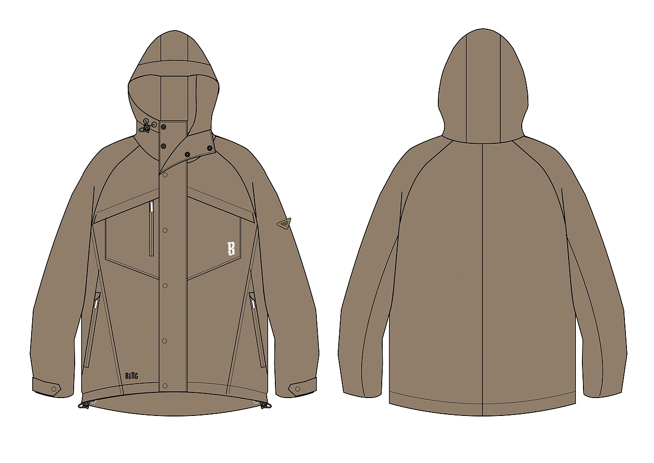 男装冲锋衣设计图稿（图ZMzg4NTQwOTY4） - 休闲/流行服饰 - 站酷设计师广州服装设计师原创素材 - 站酷ZCOOL