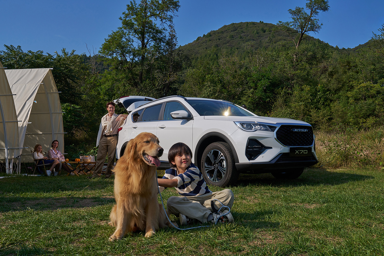 汽车美图 ｜姐弟带上狗狗和爸妈去旅行（图ZMzg4NTQ4NTE2） - 产品摄影 - 站酷设计师王昌龙WangEthan原创素材 - 站酷ZCOOL