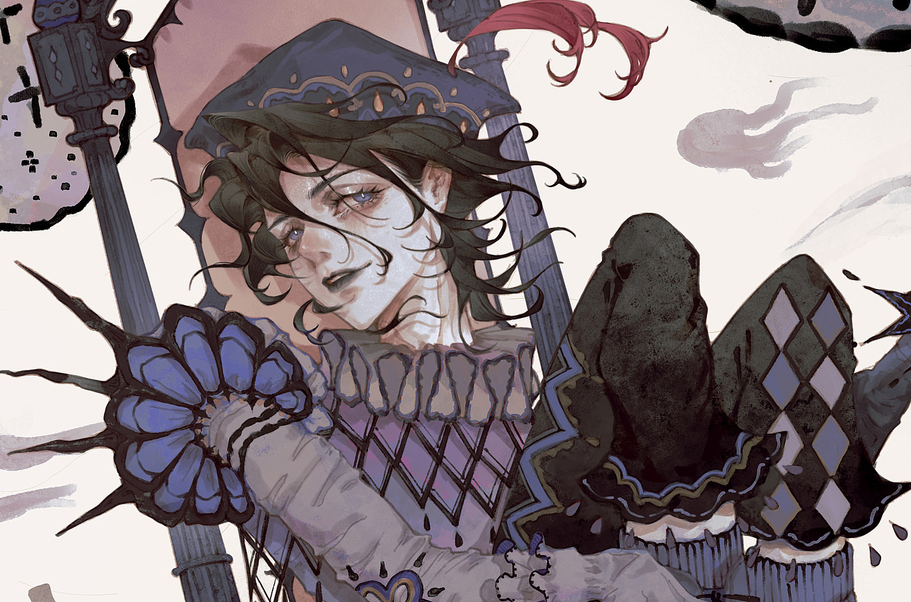 复古奇幻故事猎奇向插画