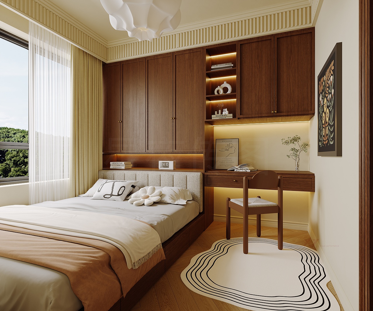 中古风家装效果图