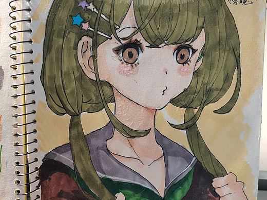 以前画的漫画少女（陈志轩）