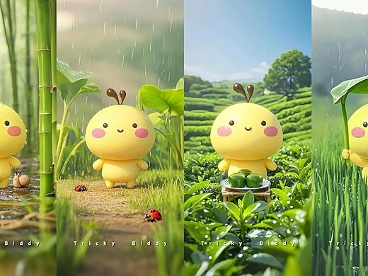 油爆叽丁季节变化之春