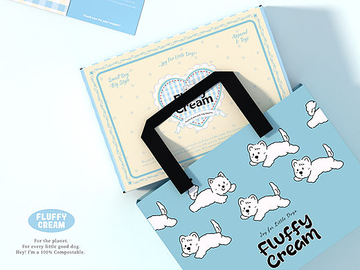宠物类：Fluffy Cream狗狗衣饰包装