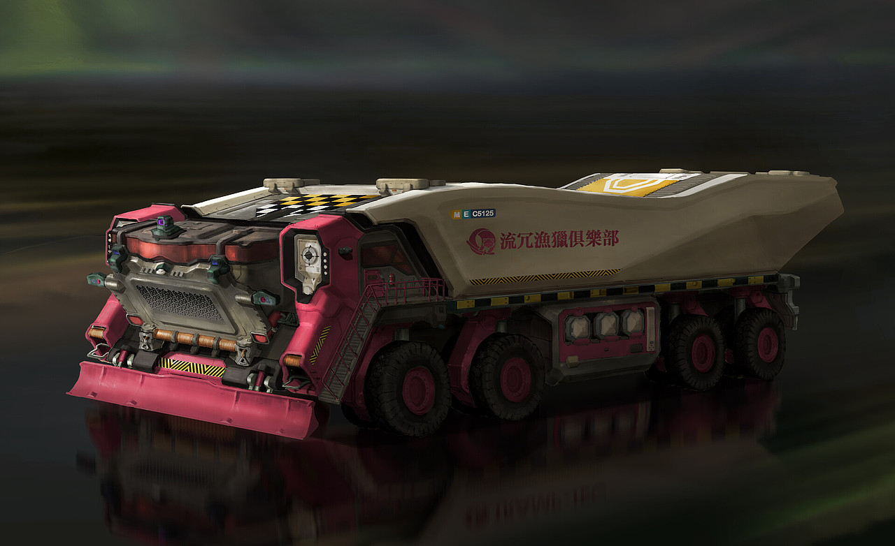 自动重型运输车（图ZMzg4NTc3MjMy） - 概念设定 - 站酷设计师张沛阳原创素材 - 站酷ZCOOL