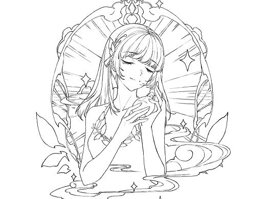 白描线稿