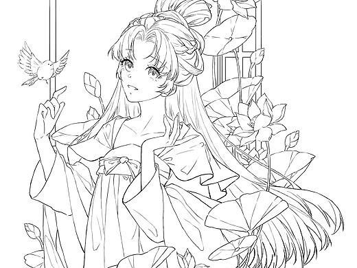 白描线稿