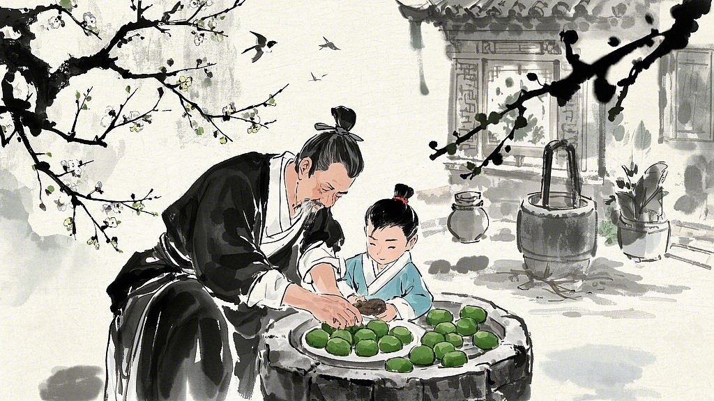 二十四时：清明团插画国风版（图ZMzg4NTc4MzQ0） - 商业插画 - 站酷设计师绝尘公子原创素材 - 站酷ZCOOL
