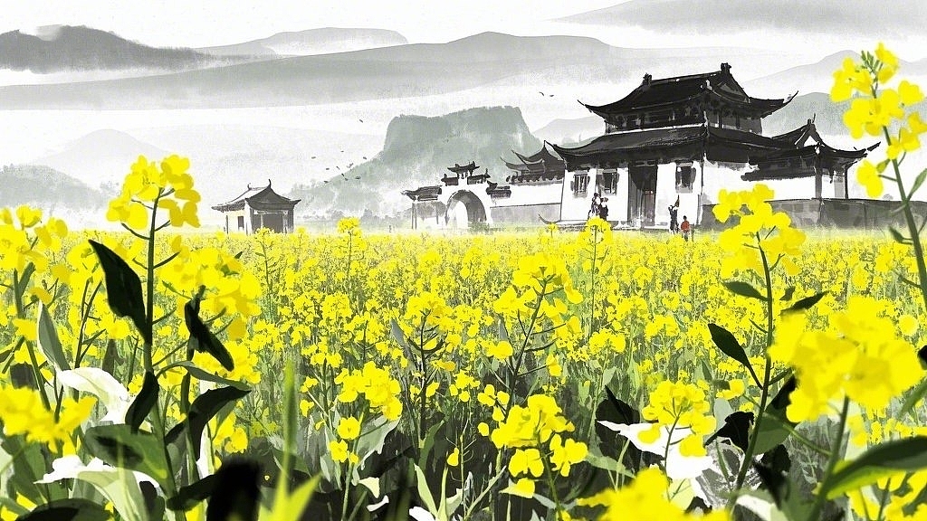 清明：油菜花（图ZMzg4NTc4NDQ4） - 商业插画 - 站酷设计师绝尘公子原创素材 - 站酷ZCOOL