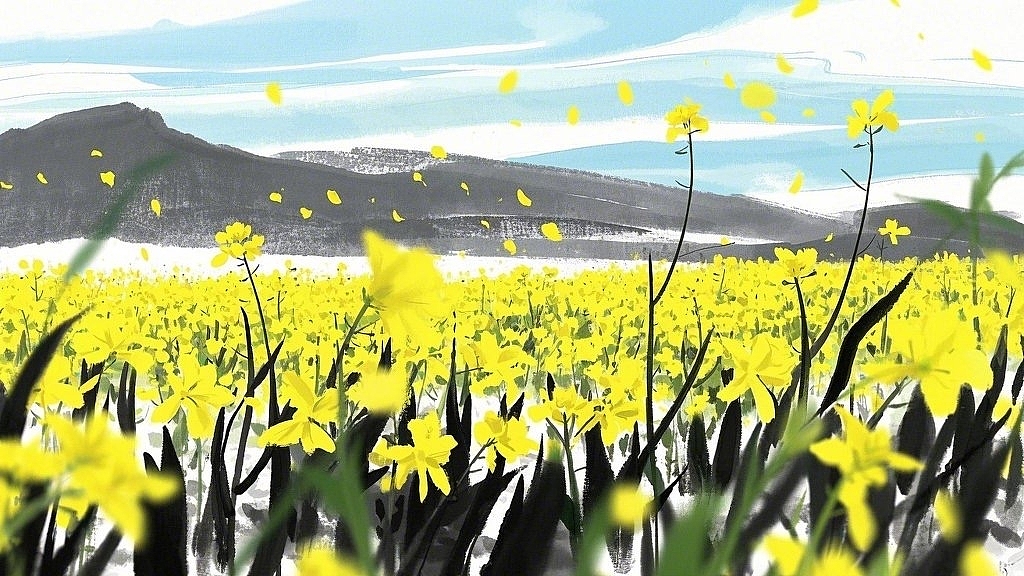 清明：油菜花（图ZMzg4NTc4NDUy） - 商业插画 - 站酷设计师绝尘公子原创素材 - 站酷ZCOOL