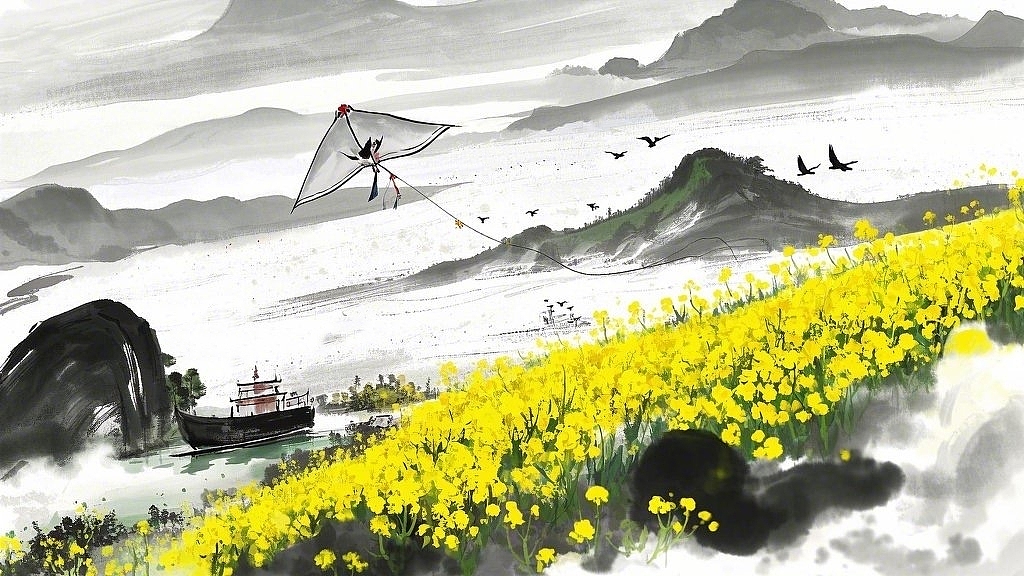 清明：油菜花（图ZMzg4NTc4NDY0） - 商业插画 - 站酷设计师绝尘公子原创素材 - 站酷ZCOOL