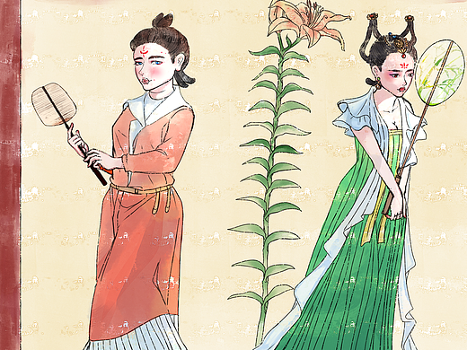 执扇侍女