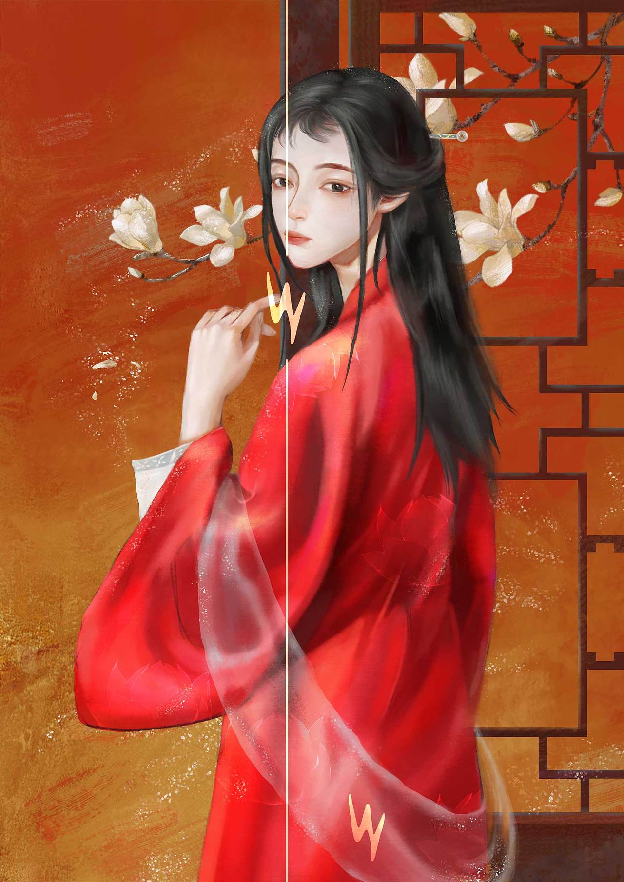 玉兰花（图ZMzg4NTg3MTI0） - 创作习作 - 站酷设计师墨迹的很原创素材 - 站酷ZCOOL