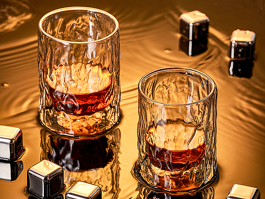 树纹双层玻璃杯GC08——洋酒杯-方案1