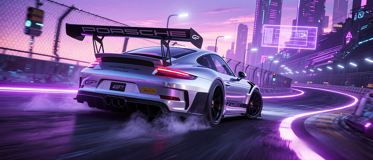 赛博朋克版[保时捷911]”男人的梦想“（图ZMzg4NjEzNzcy） - 机械/交通 - 站酷设计师害羞的割草机原创素材 - 站酷ZCOOL