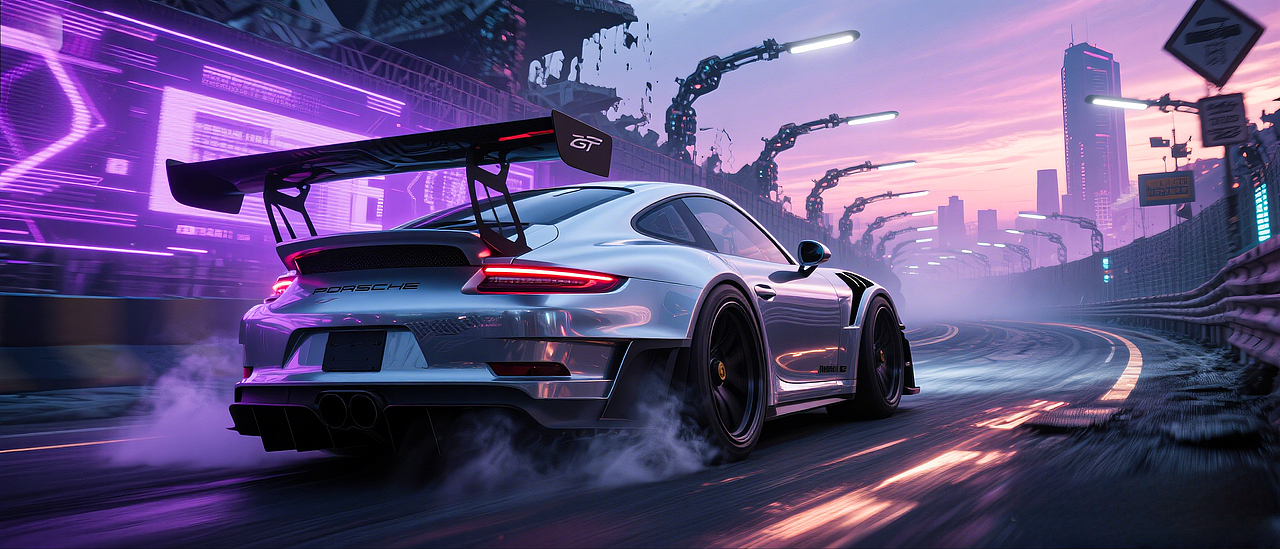 赛博朋克版[保时捷911]”男人的梦想“（图ZMzg4NjEzNzg4） - 机械/交通 - 站酷设计师害羞的割草机原创素材 - 站酷ZCOOL