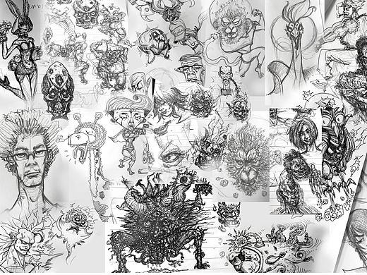 本子上手绘草稿