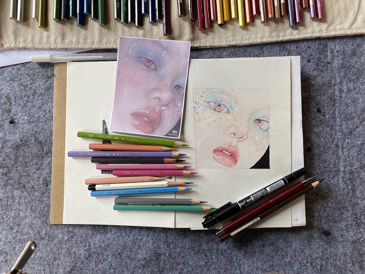 彩铅人物｜小合集（图ZMzg4NjE3ODg0） - 绘画 - 站酷设计师桧画想想mia原创素材 - 站酷ZCOOL