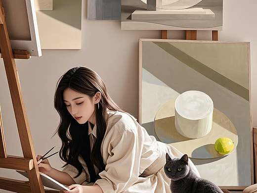纯艺术绘画创作日常