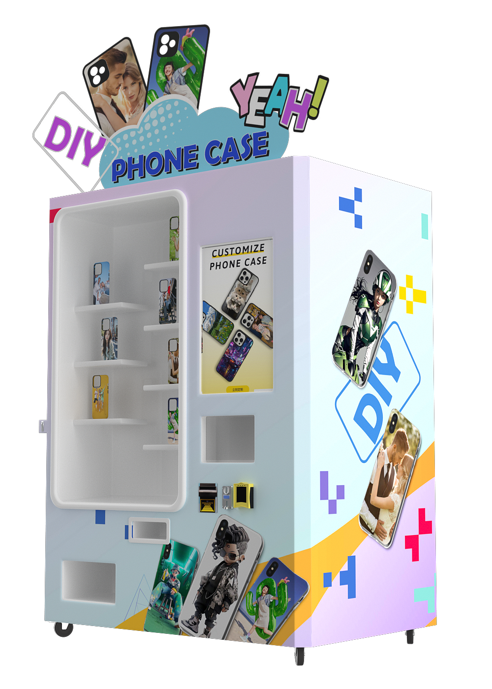 自动贩卖机器建模及贴纸设计