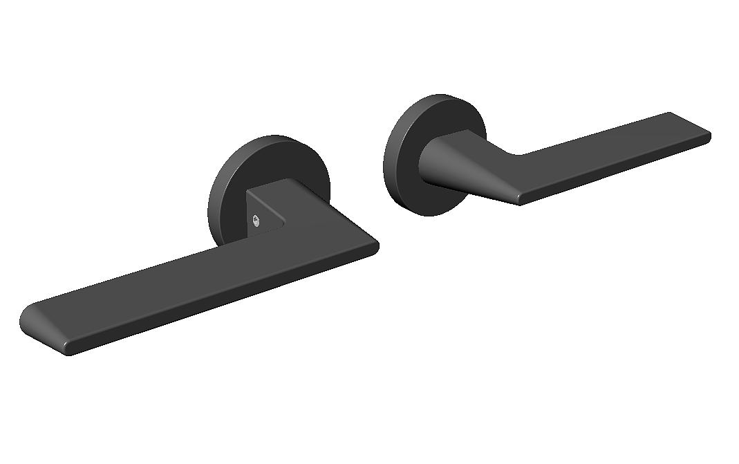 门锁门把手锁具建模渲染