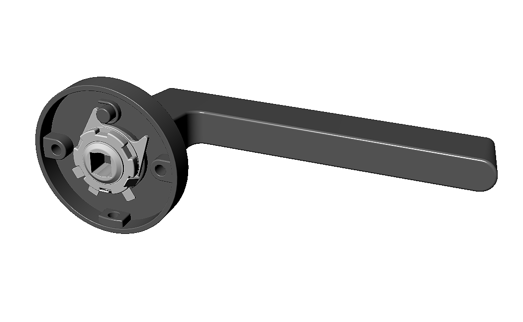 门锁门把手锁具建模渲染