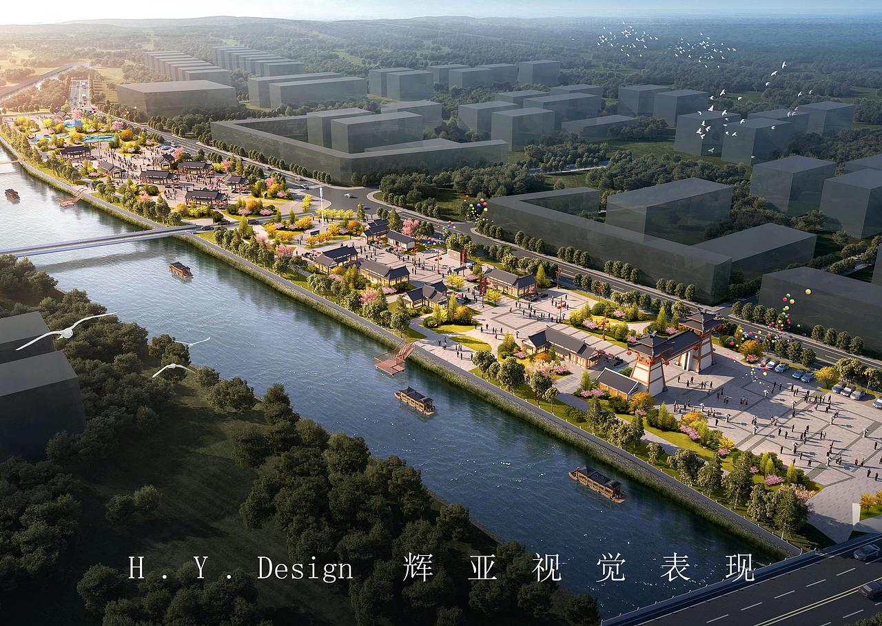 大型商业街鸟瞰项目