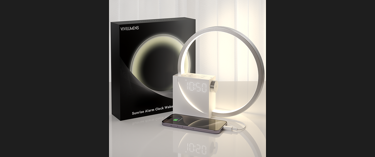 亚马逊主图A+ I 白银唤醒灯