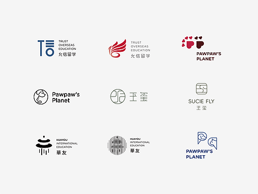 LOGO设计 LOGO 留学教育LOGO 宠物服务LOGO 普拉提LOGO