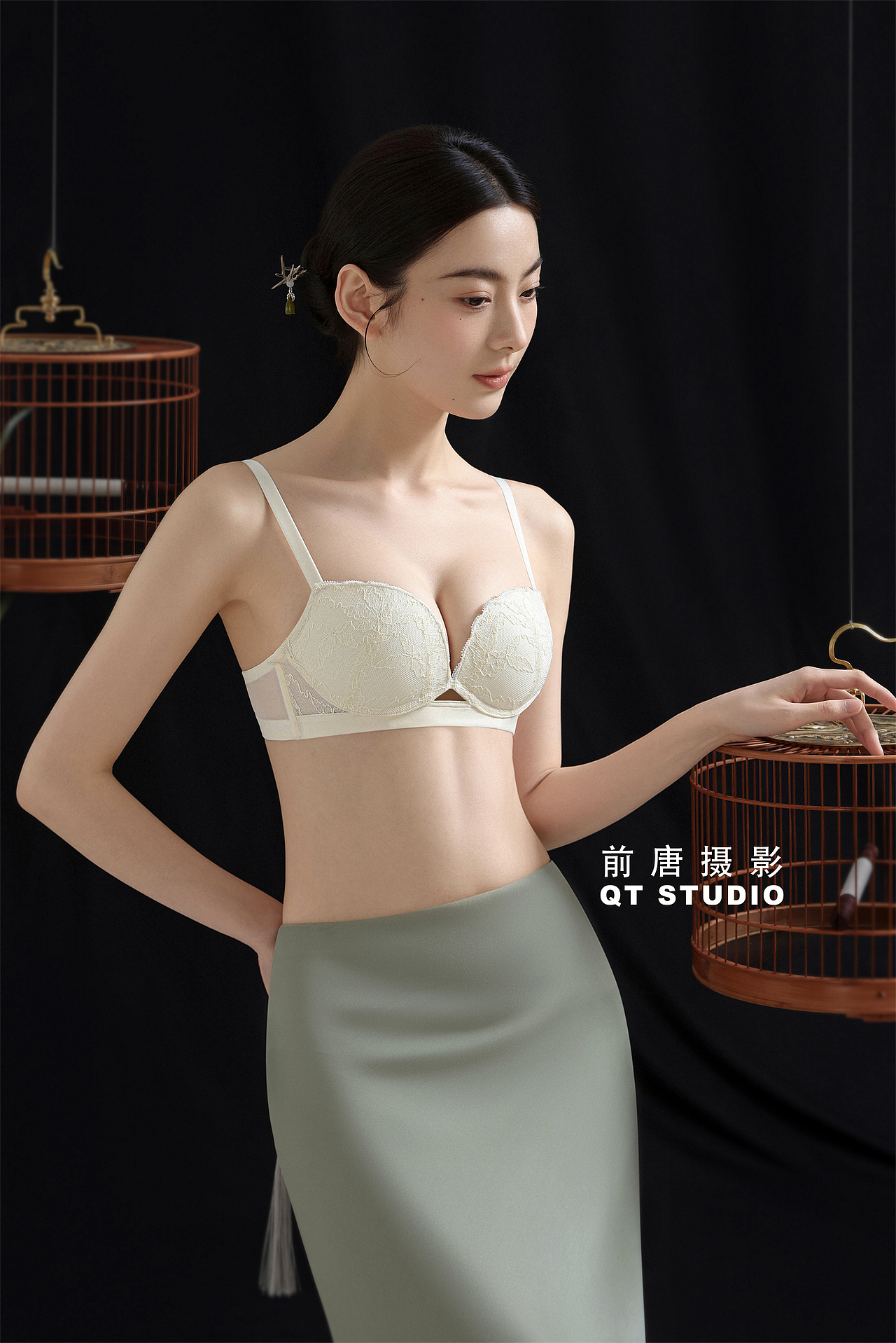 国风文胸 内衣 女士文胸拍摄