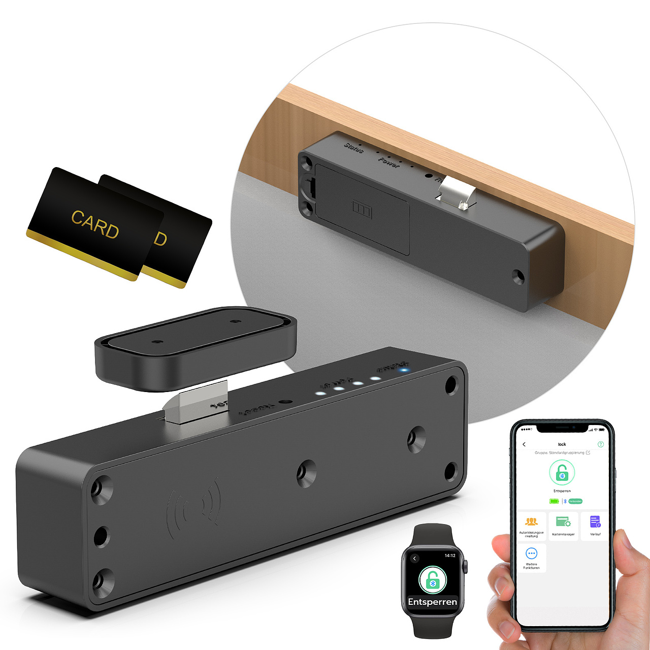 隐藏式抽屉锁首图合集