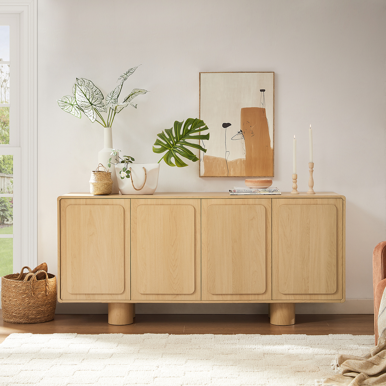 原木风斗柜拍摄丨客厅家具丨家居美学