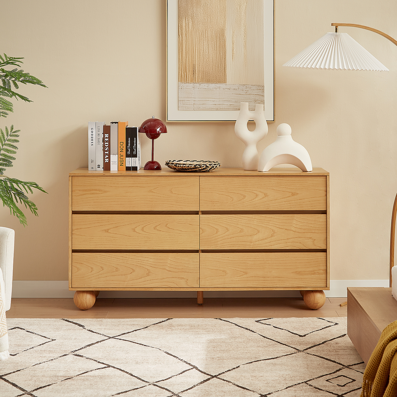 原木风斗柜拍摄丨客厅家具丨家居美学