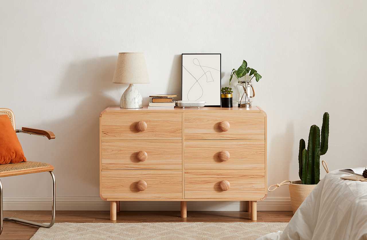 原木风斗柜拍摄丨客厅家具丨家居美学