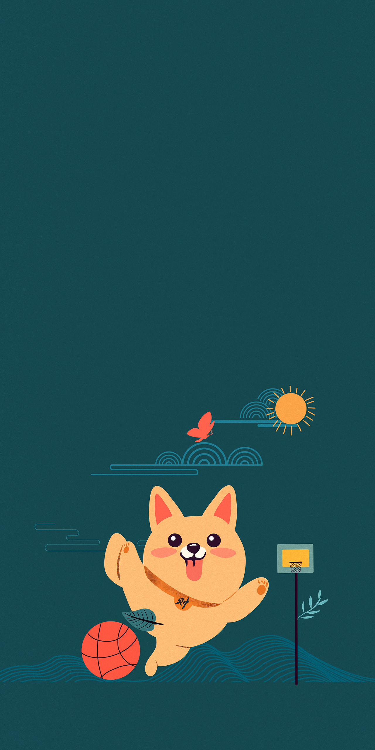 打球的狗子（图ZMzg4NjYzODg4） - 艺术插画 - 站酷设计师古字原创素材 - 站酷ZCOOL