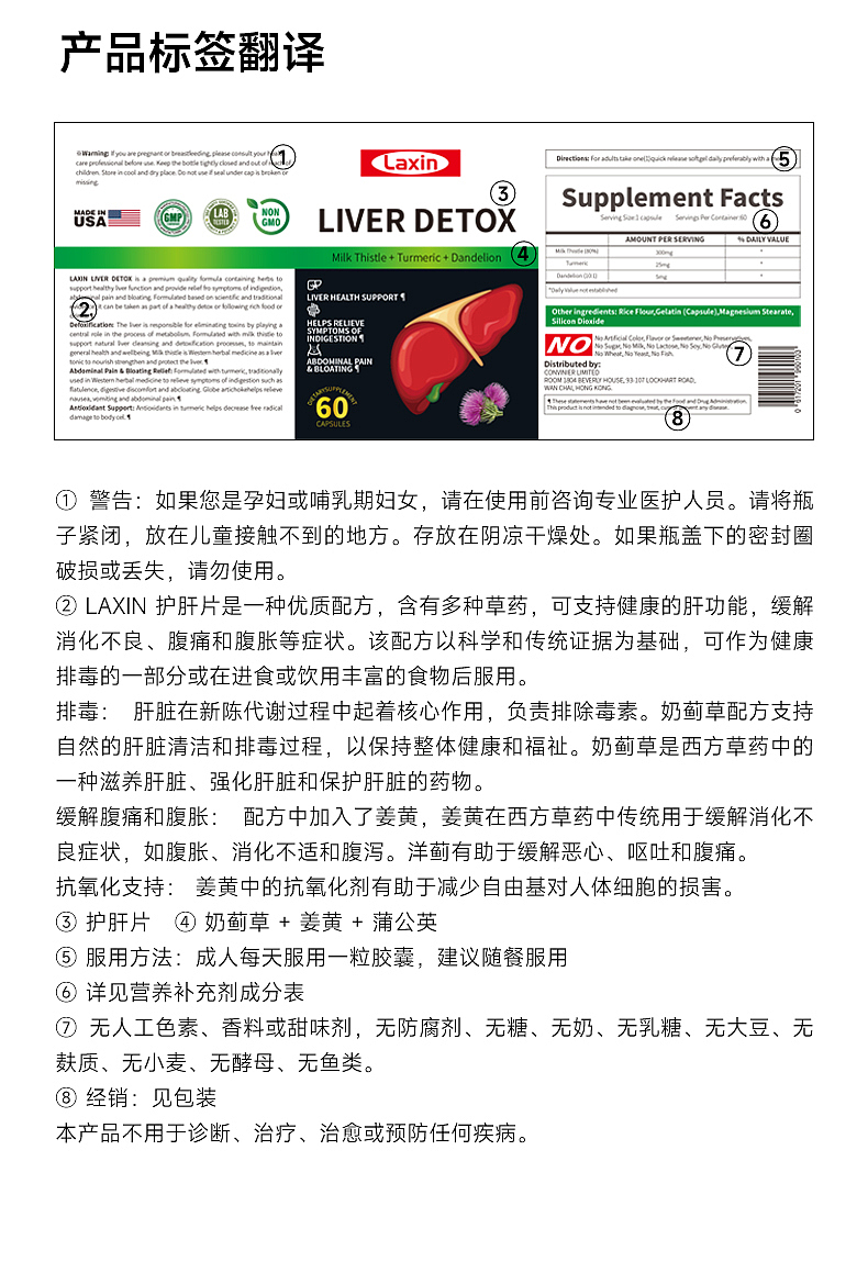 保健品详情页奶蓟草胶囊