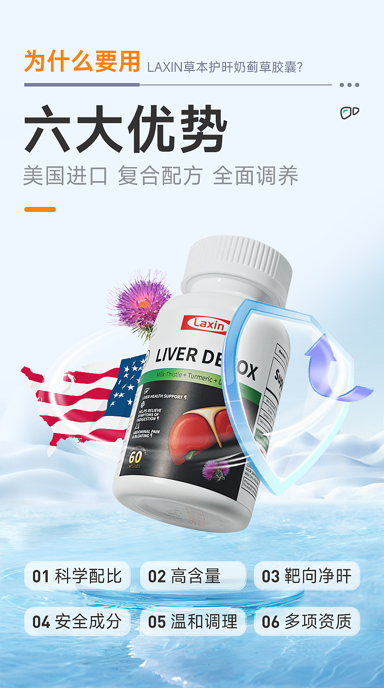 保健品详情页奶蓟草胶囊