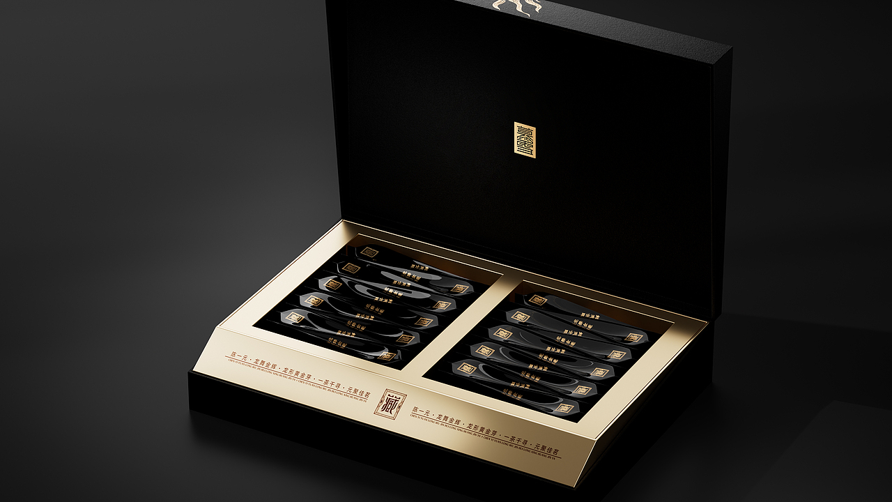 龙舞金辉 龙形黄金芽高端茶叶礼盒