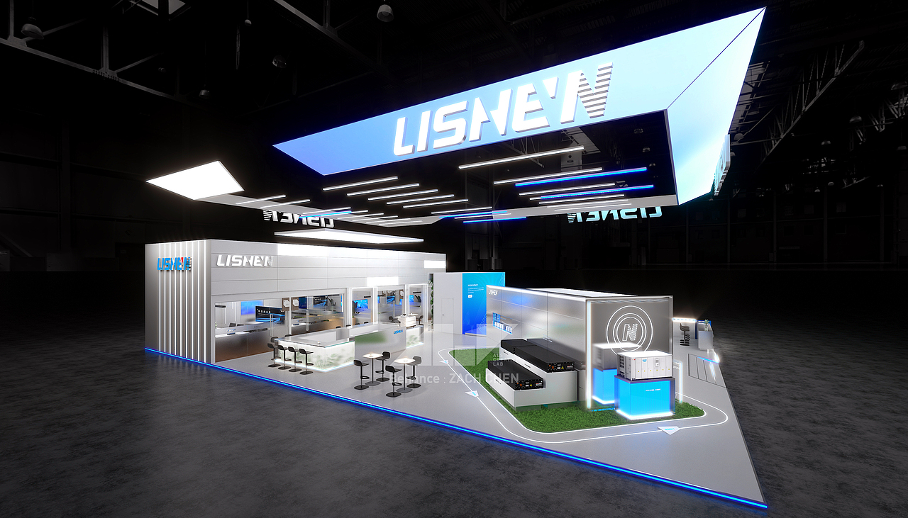 Booth｜LISHEN 2025 北京储能展 展台设计（图ZMzg4NjgxNTk2） - 展陈设计 - 站酷设计师ALSCREATIVELAB原创素材 - 站酷ZCOOL