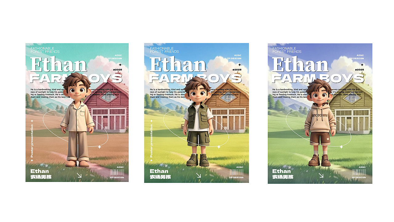 AIGC | IP农场男孩（图ZMzg4Njg0NTgw） - AI作品 - 站酷设计师沈俞原创素材 - 站酷ZCOOL