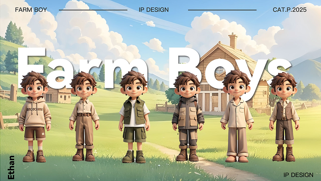 AIGC | IP农场男孩（图ZMzg4Njg0NTcy） - AI作品 - 站酷设计师沈俞原创素材 - 站酷ZCOOL