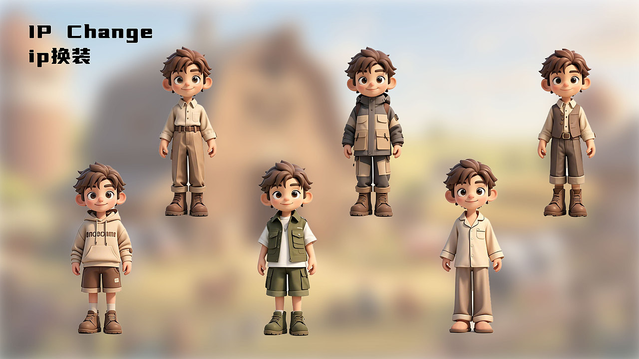 AIGC | IP农场男孩（图ZMzg4Njg0NTUy） - AI作品 - 站酷设计师沈俞原创素材 - 站酷ZCOOL